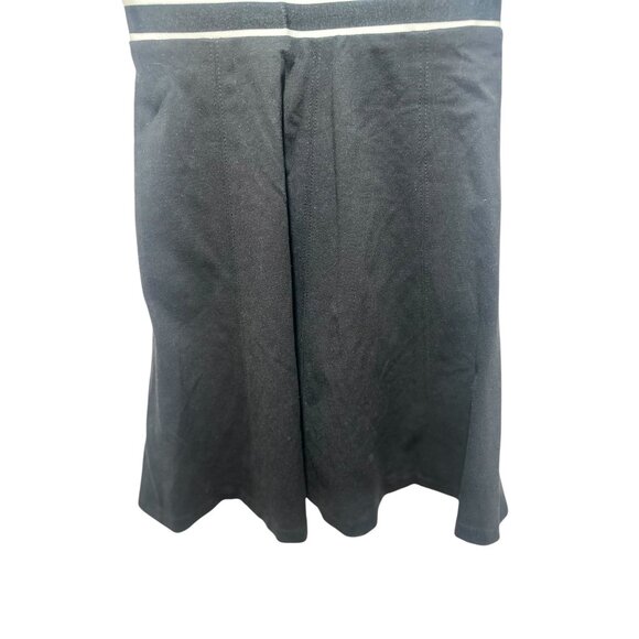 Anthropologie Crosswise Flare Dress Womens 2 Petite Black Mini Fit Flare Bandage - Picture 12 of 14